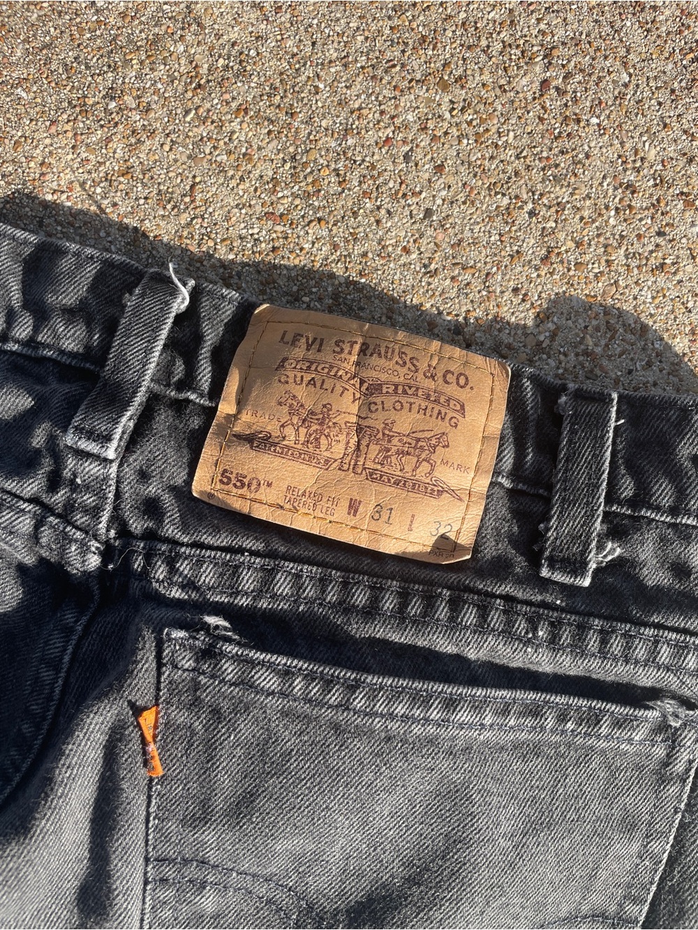 Levi’s RARE Vintage 90s Orange Tab 550 Relaxed Tapered Mom Jeans - Picture 5 of 7